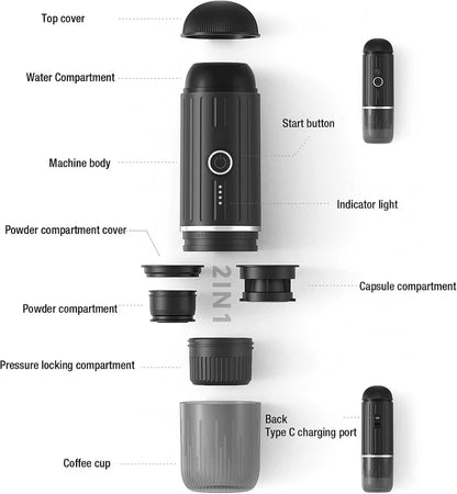 Compact Espresso Coffee Maker